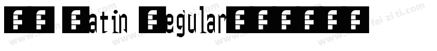 HP Latin Regular字体转换